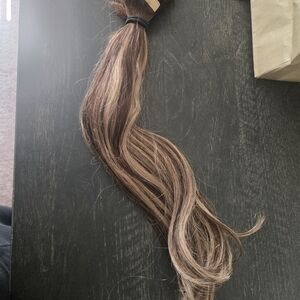 Elegant Brown and Blonde Hair Extension . 100% Human Hair .